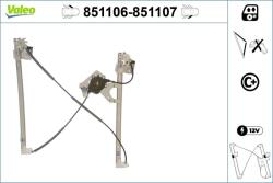 VALEO Mecanism actionare geam VALEO 851106 (851106)