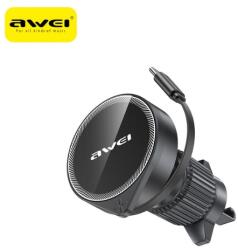 Awei X73 MagSafe-kompatibilis autós tartó szellőzőrácsra - fekete