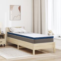 vidaXL Топер за матрак 80 x 200 cm дебелина Жакардова материя Бяло (4106254)