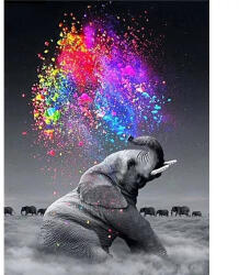  Elefánt varázs kreatív gyémánt kirakó 30x40 cm (KS964701)