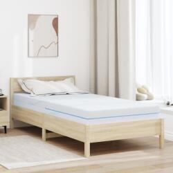vidaXL Матрак Средно твърдо 90 x 200 cm Бяло (4106290)