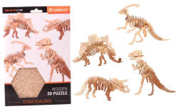 Johntoy Puzzle 3D Dinozaur din lemn