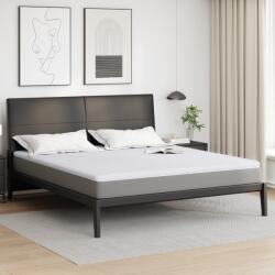 vidaXL Топер за матрак 180 x 200 cm дебелина Трико тъкан Бяло (4106421)