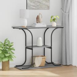 vidaXL Конзолна маса Сив Сонома 101 x 35 x 80, 5 см Инженерна дървесина (868472)