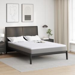 vidaXL Топер за матрак 160 x 200 cm дебелина Трико тъкан Бяло (4106420)