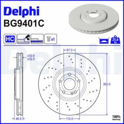 DELPHI Disc frana DELPHI BG9401C (BG9401C) - fixbox