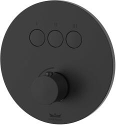 Kronenbach Smart Push kád és zuhany csaptelep süllyesztett fekete 19043003SM (19043003SM)