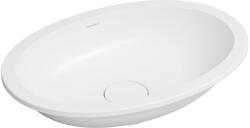 Omnires Shell M+ mosdótál 48x31 cm ovális alulról beépíthető fehér SHELL480UPBM (SHELL480UPBM)
