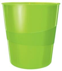 Leitz WOW 15 literes műanyag szemetes, zöld