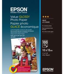 Epson Value Glossy Photo Paper, C13S400039, fotópapír, fényes, fehér, 10x15cm, 183 g/m2, 100 db, tintasugaras