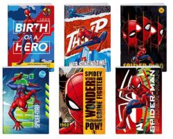 JUNIOR-ST Notebook A4, vonalas, 50 lapos - Pókember, UV lakkal