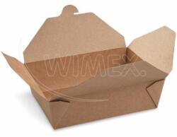 WIMEX Élelmiszer doboz (PAP/PE) zsírálló kraft `L` 195 x 138 x 65 mm 2000ml [50 db]