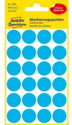 Avery Zweckform 18 mm-es kerek címkék, Avery kék