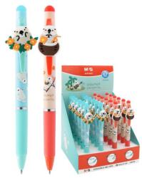 M&G Gél toll, gumírozható M&G hegy, 0, 5 mm, kék töltet (2 kivitel)