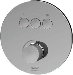 Kronenbach Smart Push kád és zuhany csaptelep süllyesztett króm 19043003CR (19043003CR)