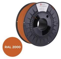 C-TECH Nyomdafüzér (filament) C-TECH PREMIUM LINE, ABS, sárga-narancs, RAL2000, 1, 75 mm, 1 kg 3DF-P-ABS1.75-2000