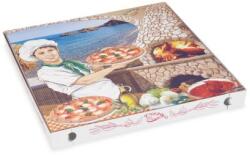 WIMEX Pizza doboz (mikrohullámú karton) G4 fehér nyomattal 40 x 40 x 4 cm [100 db]