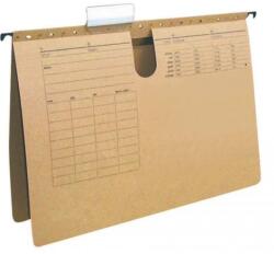 Q-CONNECT Akasztós táska gyorszárral Q-CONNECT újrahasznosított barna