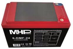 CARSPA MHPower 6-DMF-24 Traction gél akkumulátor 12V/24Ah, D2 terminál - M5, mélyciklus 6-DMF-24