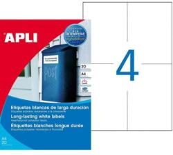 APLI Poliészter címkék 105x148 mm APLI 20 lap