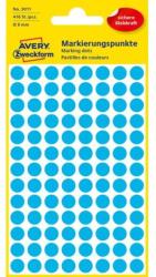 Avery Zweckform Kerek címkék 8 mm-es Avery kék