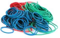 WIMEX Rugalmas szalag, gyenge, vegyes színek, 1mm, Ø2-4-6 cm [50 g]