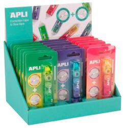 APLI 2in1 korrekciós roller és ragasztó, színkeverék