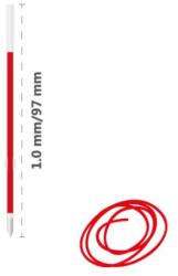 MILAN Golyós patron MILAN kapszula 1, 0 mm - piros