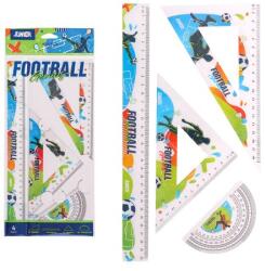 JUNIOR-ST Vonalzókészlet S30 FUTBALL 4 darabos - Futball