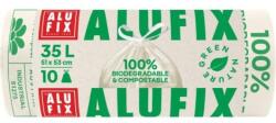 Alufix Komposztálható zsákok szerves hulladékhoz, újrazárható, 35l/10 db