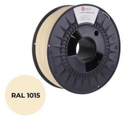 C-TECH Nyomdafüzér (filament) C-TECH PREMIUM LINE, PLA, világos elefántcsont, RAL1015, 1, 75 mm, 1 kg 3DF-P-PLA1.75-1015