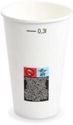 WIMEX Papírpohár (FSC Mix/PE) fehér tetővel Ø80mm 0.3L [50 db]