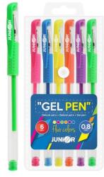 Junior Gél toll - 6 db JUNIOR, Fluo készlet