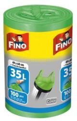 FINO Color 35 ℓ zipzáras tasakok, 8 mikron, 49 x 60 cm, zöld (100 db)