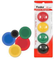 FOSKA Mágnesek - színes, 40 mm/4 db