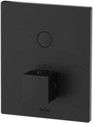 Kronenbach Smart Push zuhanycsaptelep süllyesztett z termosztáttal fekete 19046001SM (19046001SM)