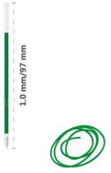 MILAN Utántöltő golyó MILAN kapszula 1, 0 mm - zöld