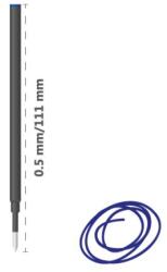 DONG-A Utántöltő kerámia hengerekhez MICRO 0, 5 mm - kék