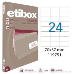 etibox Univerzális címkék 70x37 mm Etibox A4 100 lap