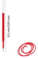 Junior Utántöltő gél JUNIOR 205 0, 5 mm - piros