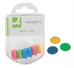 Q-CONNECT mágnesek 20 mm-es színkeverék 6 db