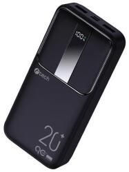 C-TECH Power bank C-tech 20000mAh, Li-Pol, 22, 5 W, USB-C/USB-A/micro USB PBPD-20