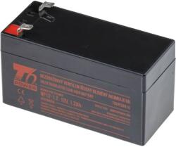 T6 Power T6 akkumulátor NP12-1.2, 12V, 1.2Ah, F1 T6UPS0015