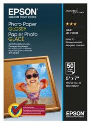 Epson Glossy Photo Paper, C13S042545, fotópapír, fényes, fehér, 13x18cm, 200 g/m2, 50 db, tintasugaras