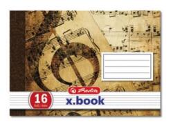 Herlitz kottafüzet fekvő, A5/16 lap, 70g/m2