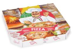WIMEX Pizza doboz (mikrohullámú karton) E6 fehér nyomattal 30 x 30 x 3 cm [100 db]