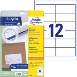 Avery-Zweckform Univerzális címkék 97x42, 3 mm Avery A4 25+5 lap