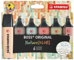 STABILO BOSS ORIGINAL NatureCOLORS szövegkiemelő - 6 darabos készlet