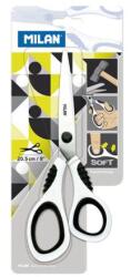 MILAN fehér irodai olló 20, 5 cm - buborékfólia