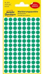 Avery-Zweckform Kerek címkék 8 mm-es Avery zöld